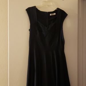 Navy blue pin up dress
